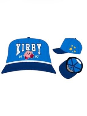 NWT Kirby Unisex Varsity Hat in Blue & White + Snap Back from Bioworld